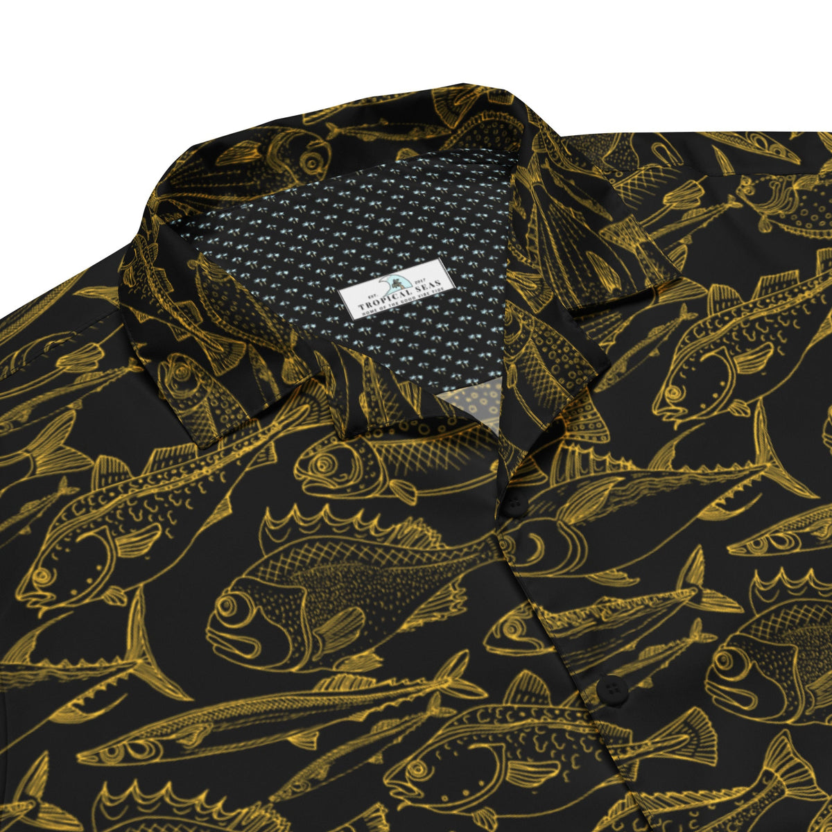 Sea of Gold Hawaiian Button-Up Shirt