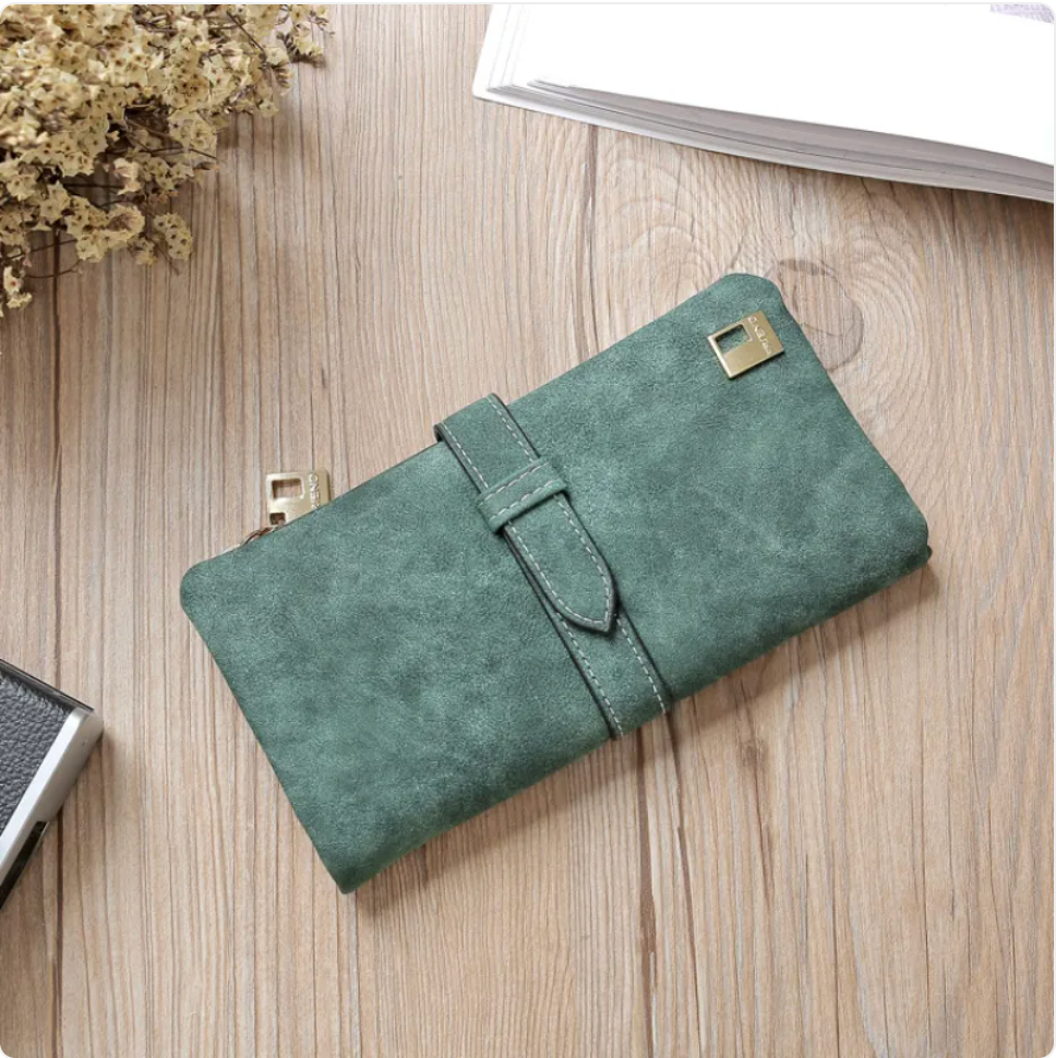 Women’s Long PU Leather Zip Wallet