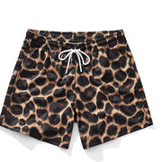 Men's Wide-Leg Printed Casual Shorts