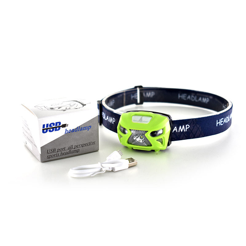 Head-mounted sensor headlight