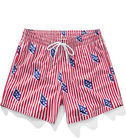 Men's Wide-Leg Printed Casual Shorts