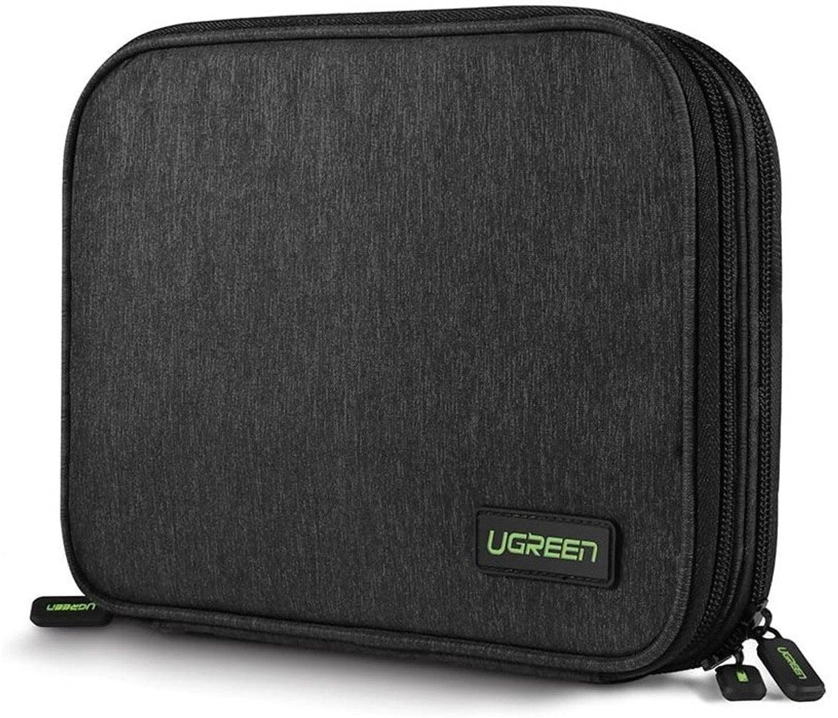 Ugreen – electronics storage bag – accessories organizer – tablet compartment – gray