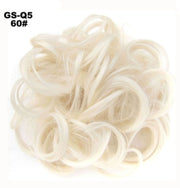 New Trendy Design Women Wavy Curly Messy Hair Bun Synthetic