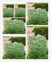 Simulation outdoor wooden fence