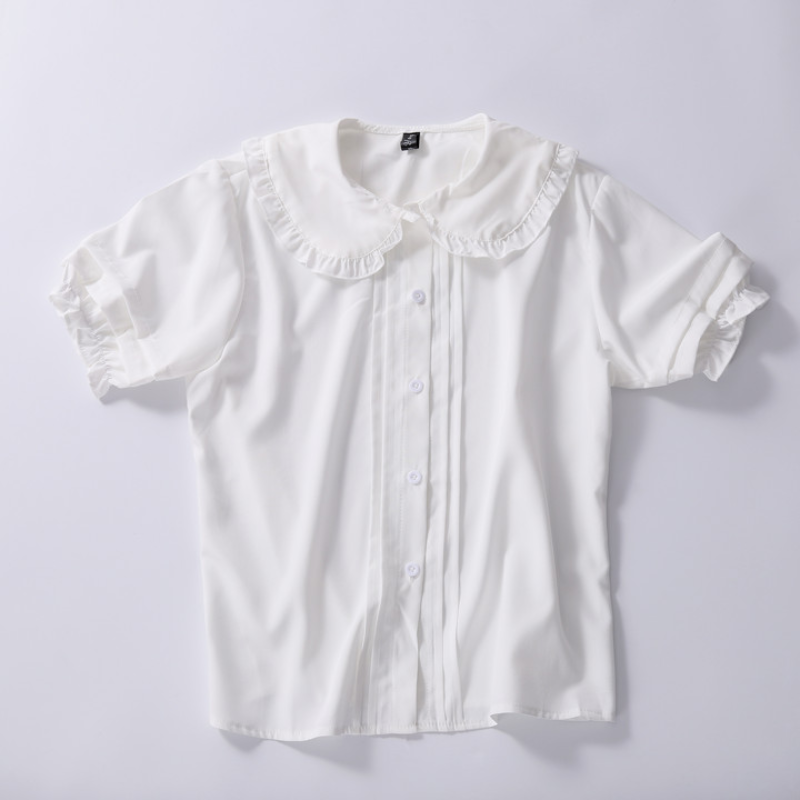 Sweet Ruffle Short-Sleeve Women’s Top
