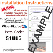 2003 Ford Windstar Wiper Blades w/1yr Wear Warranty (Set of 3) w/Rear Wipers