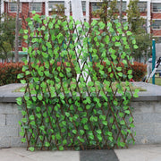 Simulation outdoor wooden fence