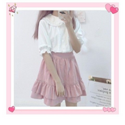 Sweet Ruffle Short-Sleeve Women’s Top