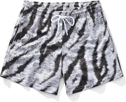 Men's Wide-Leg Printed Casual Shorts
