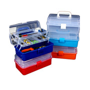 Large 2-layer art tool box plastic medicine box