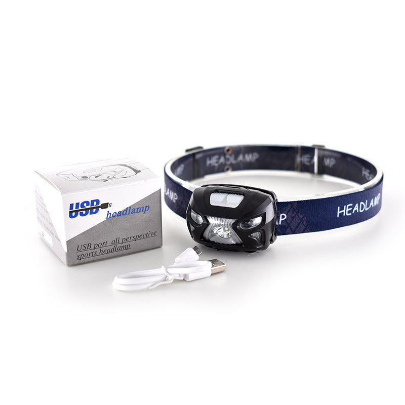 Head-mounted sensor headlight