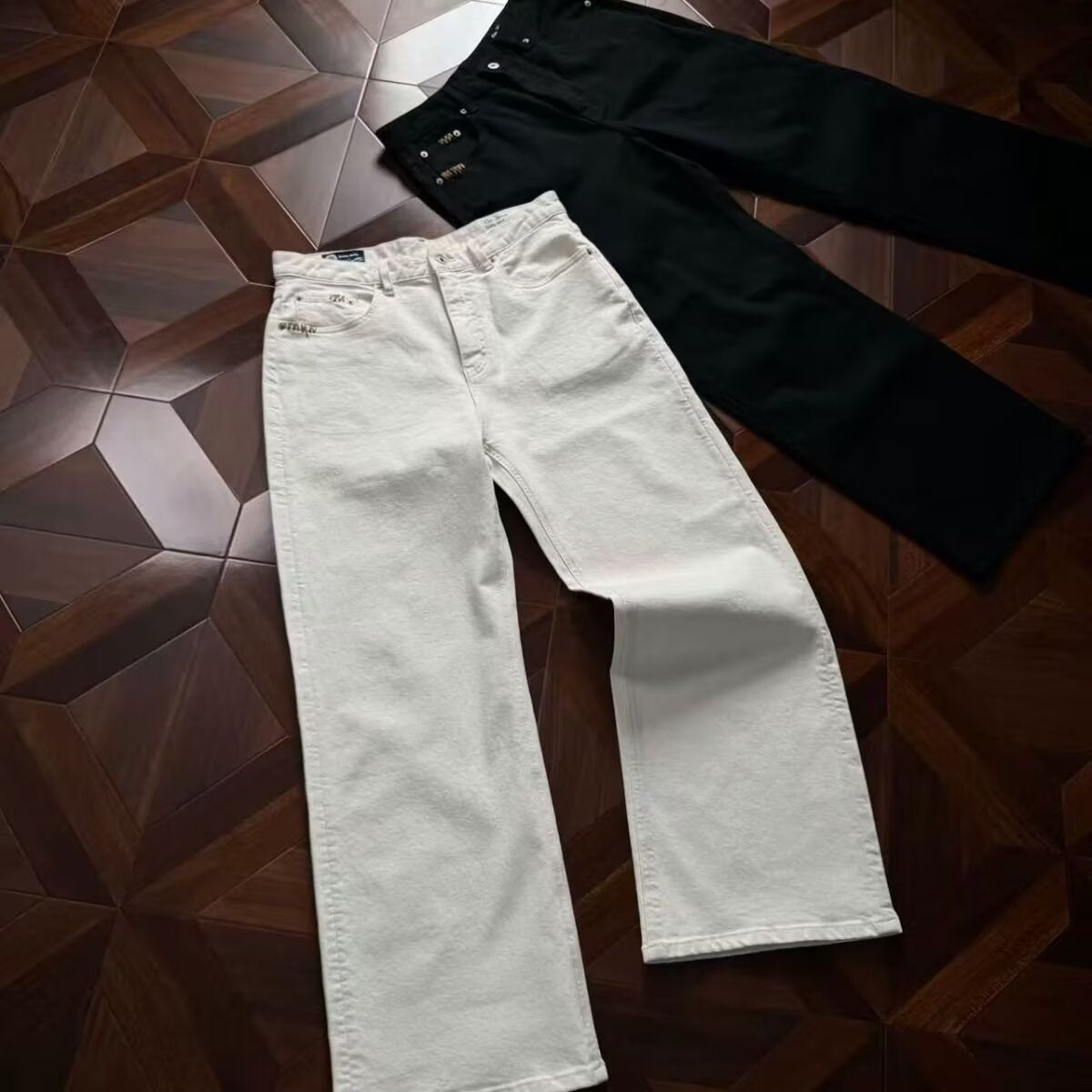 Just Style High-Waisted Wide-Leg Pants