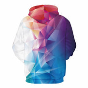 3D Color Block Hoodie for Couples - Streetwear Jacket
