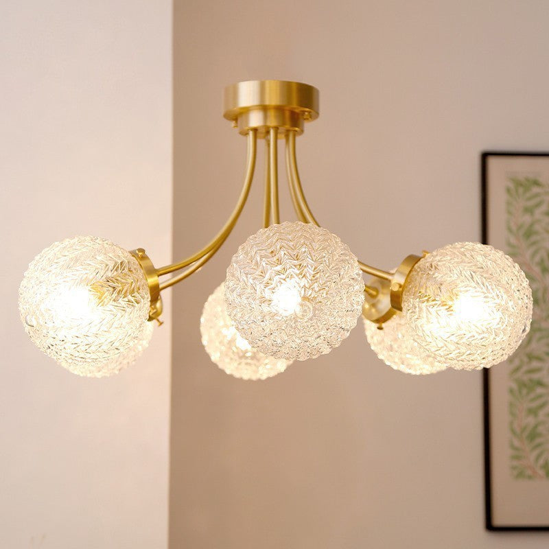 Spherical Glass Pendant Light With A Minimalist Design