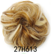 New Trendy Design Women Wavy Curly Messy Hair Bun Synthetic