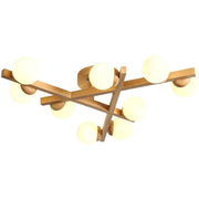 Wooden Style Living Room With Simple And Modern Ceiling Light