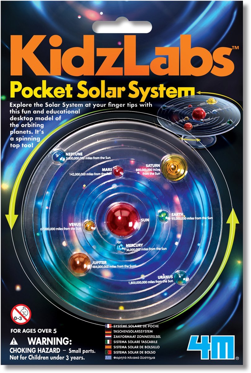 4m science and games - build your own solar system model - mini version - model making - kidzlabs - 5+