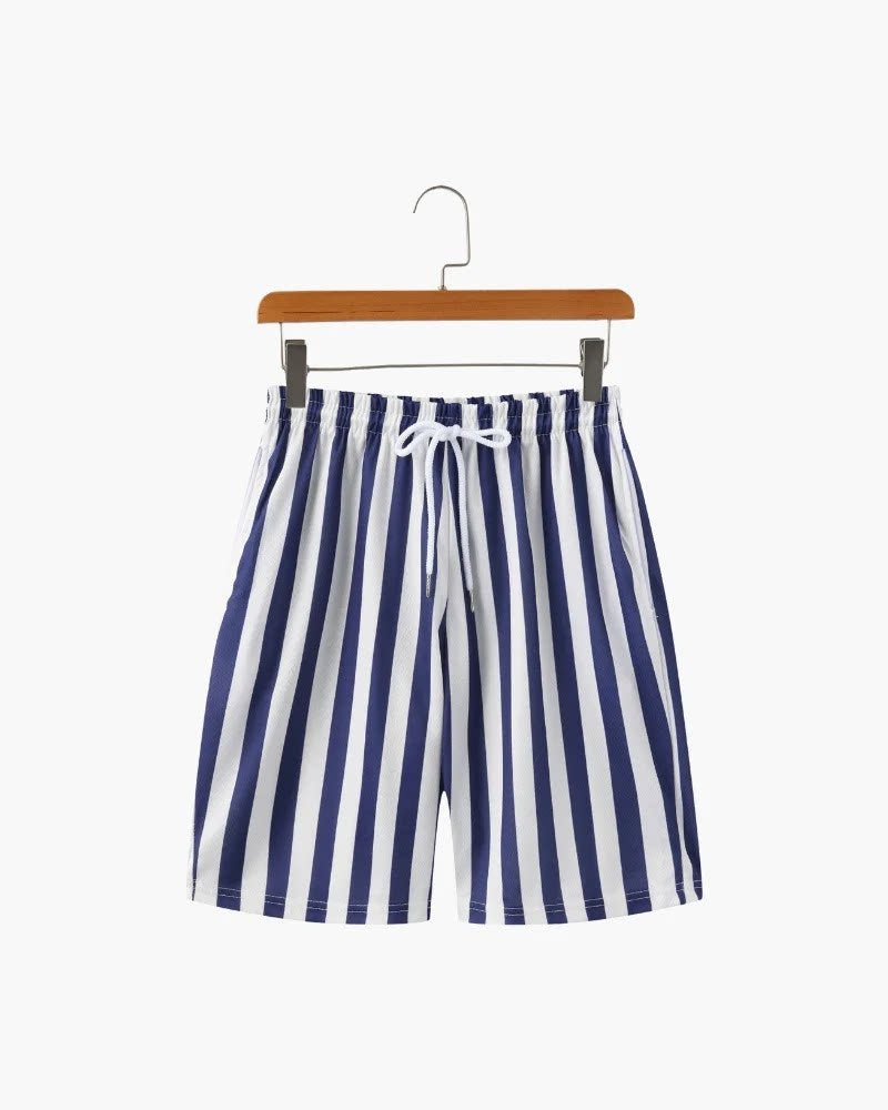 Men's Wide-Leg Printed Casual Shorts