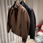 Wool-Blend Casual Jacket