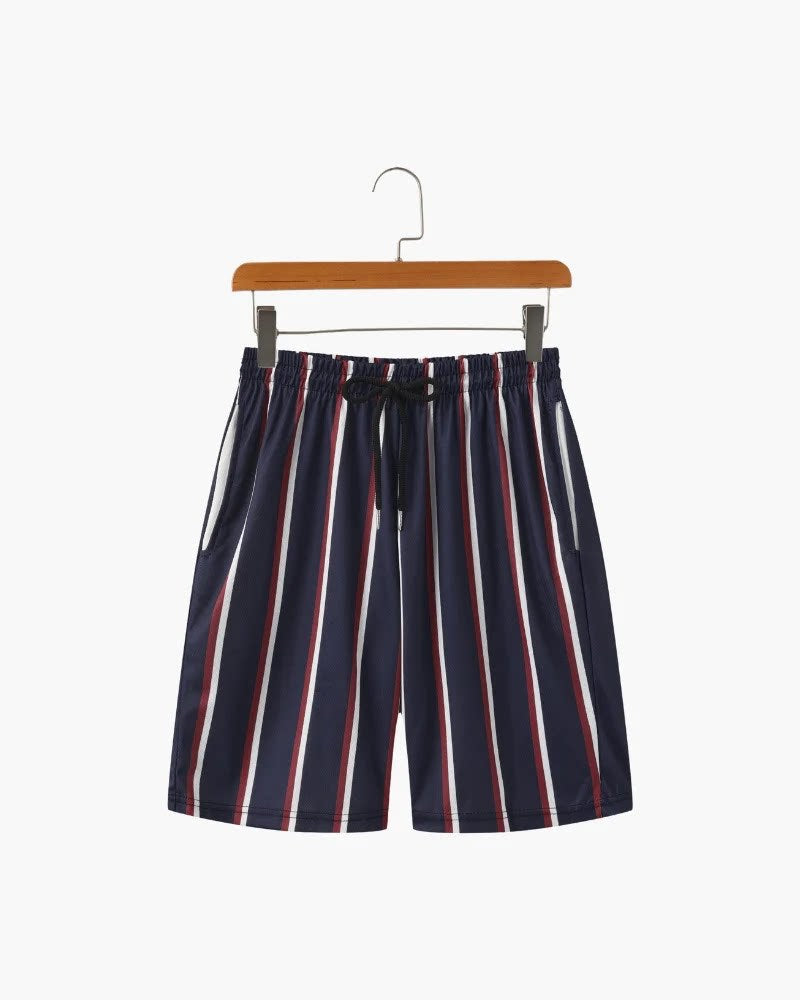 Men's Wide-Leg Printed Casual Shorts