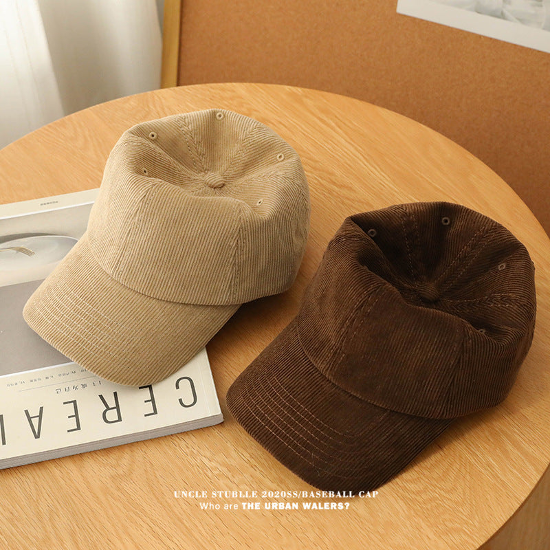 Unisex Warm Corduroy Baseball Cap