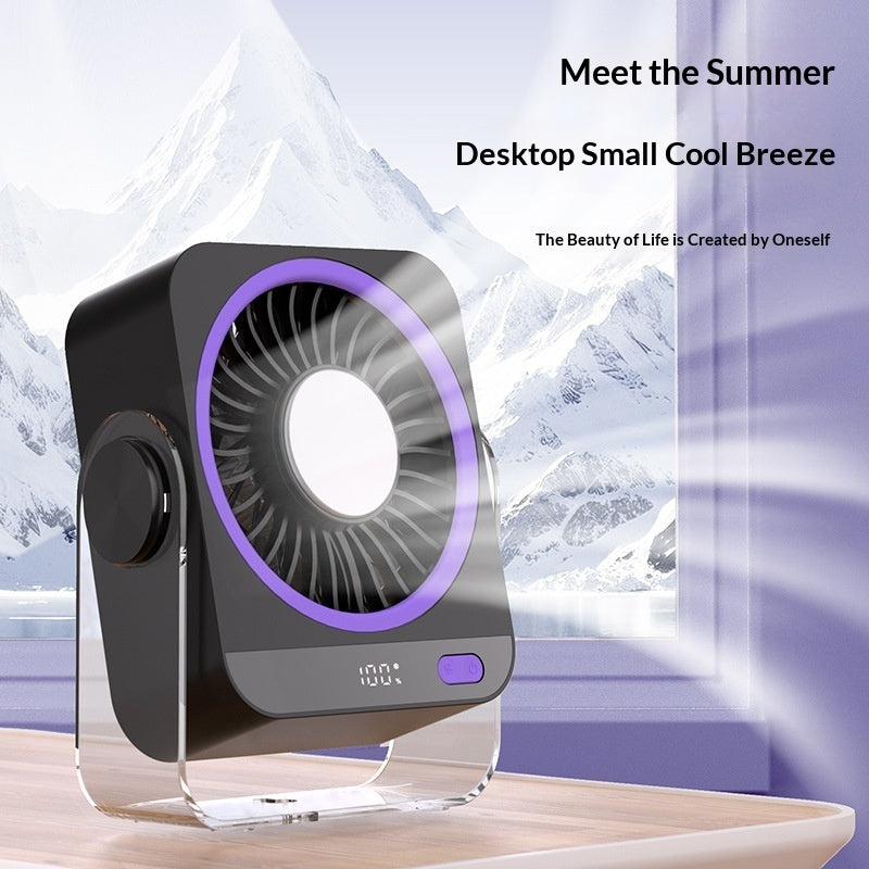 Just Style Portable Rechargeable USB Desk Fan