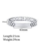 Custom Laser Engraved Bracelets Personalized Bracelet Engravable Stainless Steel Jewelry Gifts