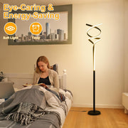 American-style Minimalist Double-helix DNA-shaped Floor Lamp