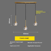 Copper Rotating Stairs Simple Modern Light Luxury Crystal Chandelier