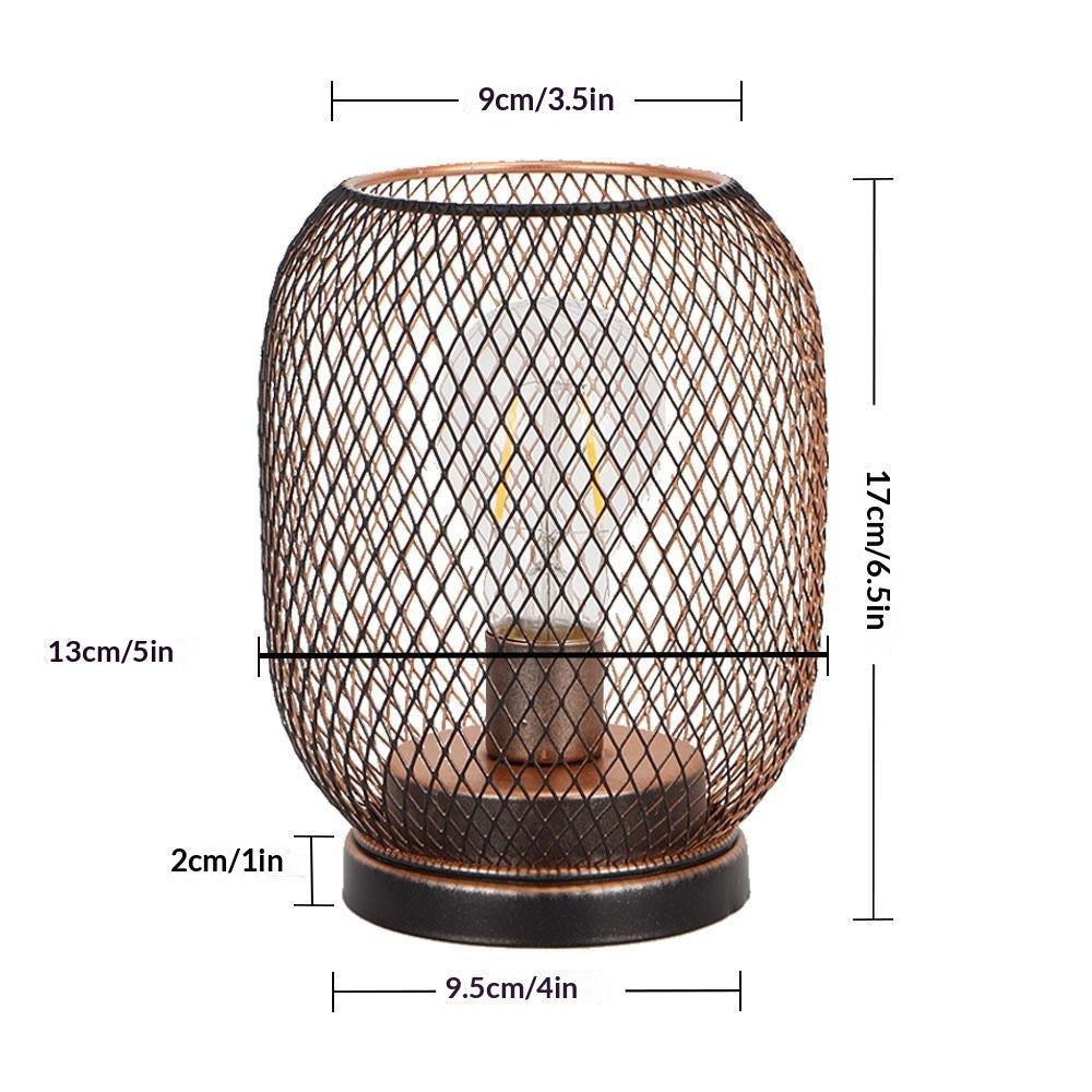 Rustic Minimalist Wrought-iron Bedside Lamp For The Bedroom Or Dining Room