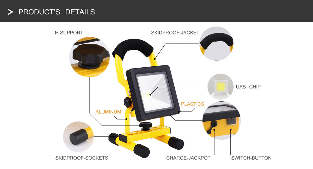 Rechargeable 10W Portable Camping Light