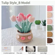 DIY Tulip & Daisy Crochet Bouquet Kit