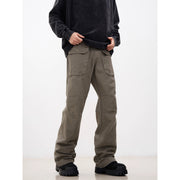 Men’s Multi-Pocket Flared Cargo Pants