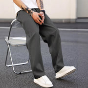 Men's Relaxed Straight-Leg Casual Pants