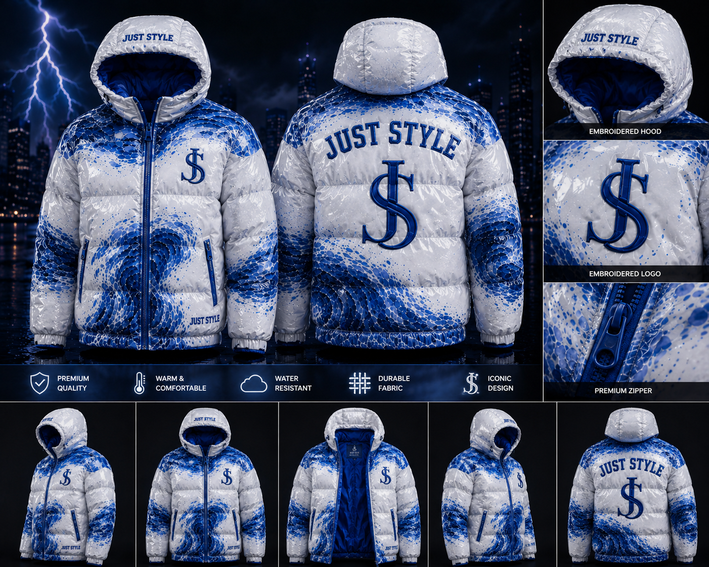 Just Style Signature Puffer Jacket