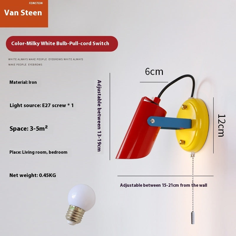Retro Chinese Style Bauhaus Wall Photo Lamp