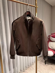 Wool-Blend Casual Jacket