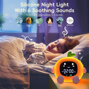 Cartoon Lychee Alarm Clock White Noise Mobile Phone Holder Multifunctional