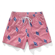 Men's Wide-Leg Printed Casual Shorts