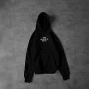 Men’s Cotton Letter-Print Hoodie with Patch Pocket