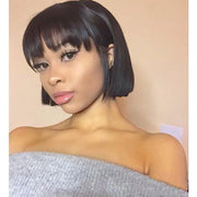 Just Style Natural Human Hair Bob Lace Front Wig