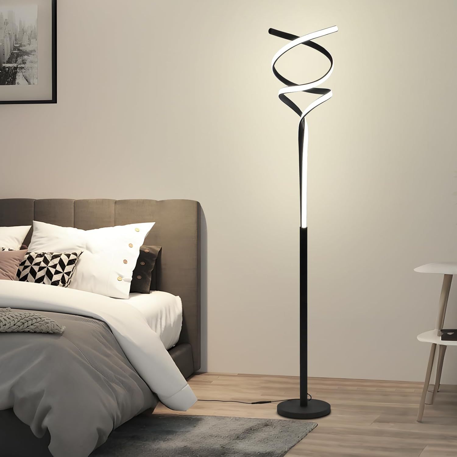 American-style Minimalist Double-helix DNA-shaped Floor Lamp