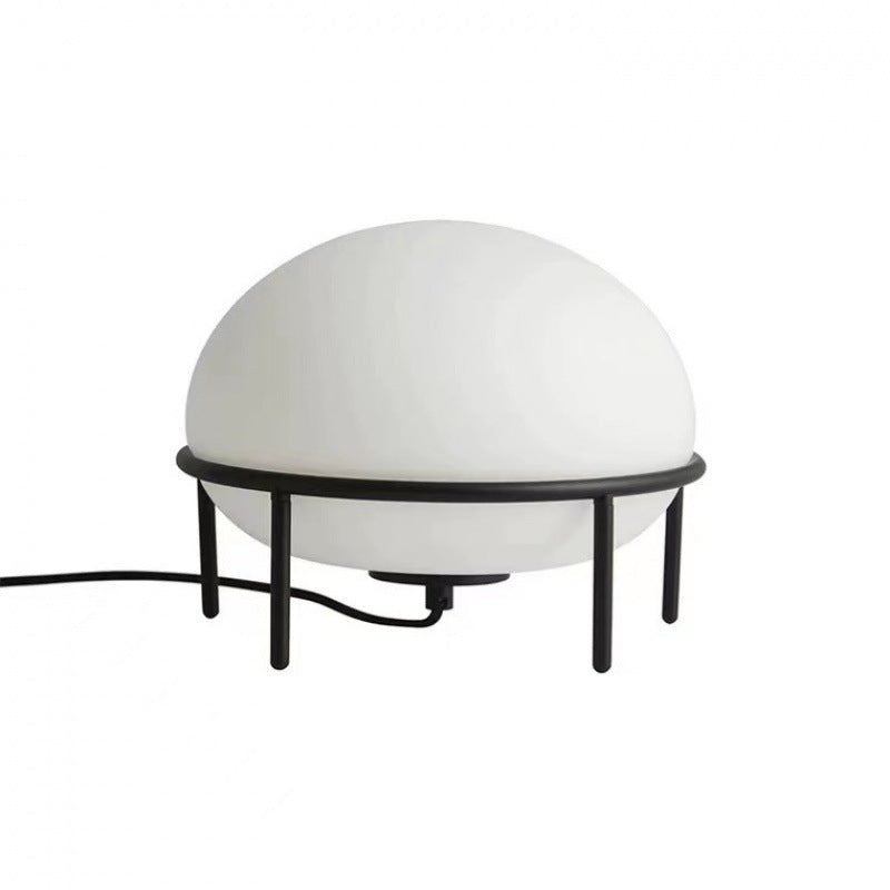 Nordic Simple Japanese Style Bedside Bedroom Glass Lamp