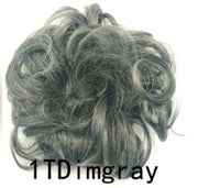 New Trendy Design Women Wavy Curly Messy Hair Bun Synthetic