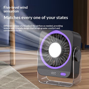 Just Style Portable Rechargeable USB Desk Fan