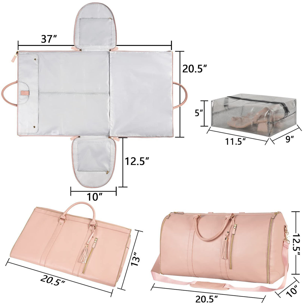 Just Style Large Capacity Travel Duffel Bag