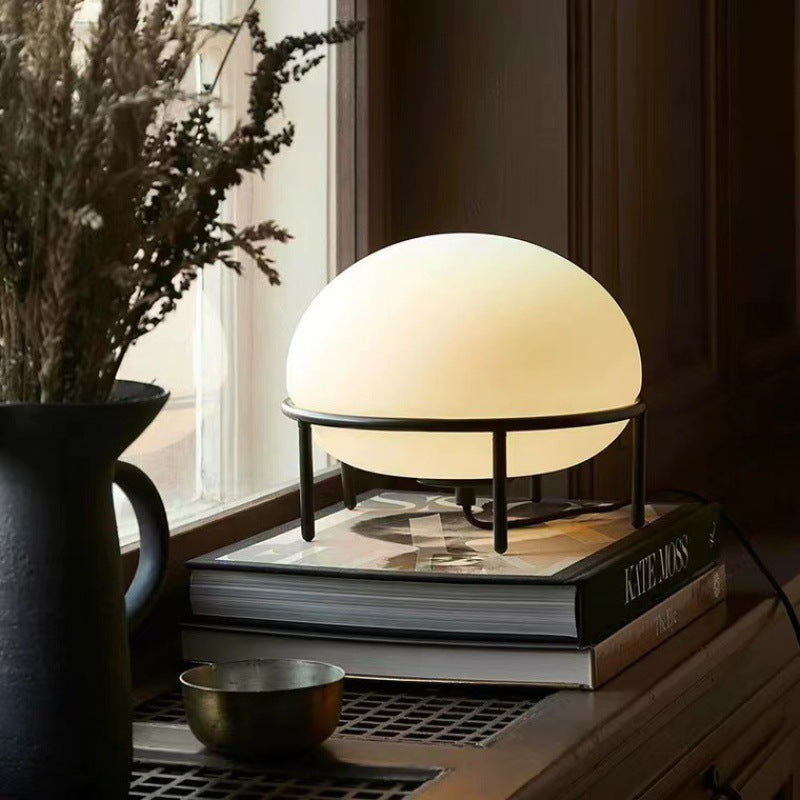 Nordic Simple Japanese Style Bedside Bedroom Glass Lamp