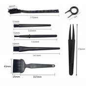 NNEIDS 8-Piece Computer Cleaning Brush & Tweezer Set For Keyboard & Electronics