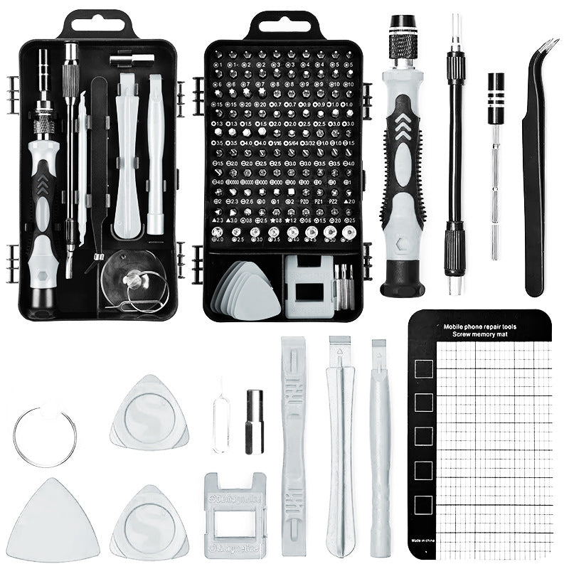 NNEDSZ Gray 122-in-1  Precision Screwdriver Tool Kit for Electronics and DIY Repair