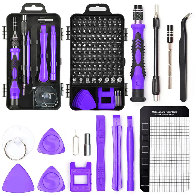 NNEDSZ Purple 122-in-1  Precision Screwdriver Tool Kit for Electronics and DIY Repair
